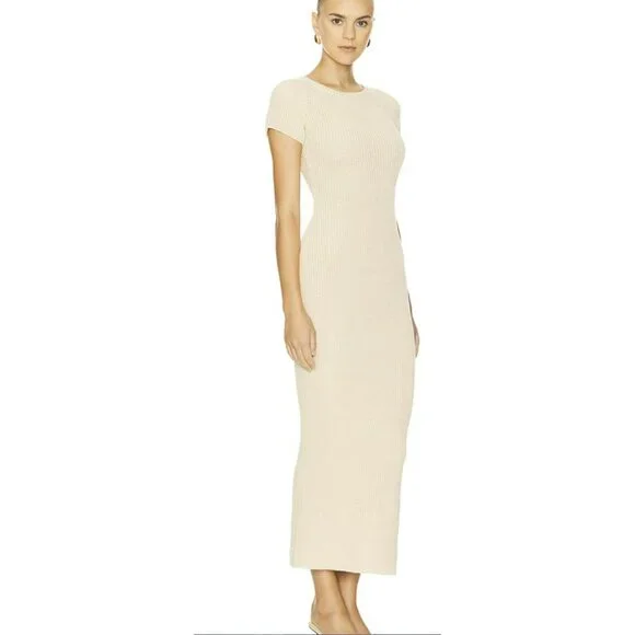 All The Ways Sweater Bow Back Cutout Knit Maxi Dress Size XS NWT - Picture 3 of 7